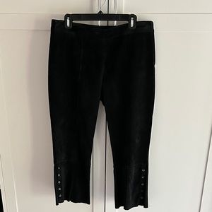 Danier suede crop pants